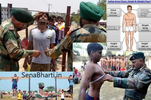 Indian Army Height Chest Weight Physical Measurement Army Bharti Selection Process