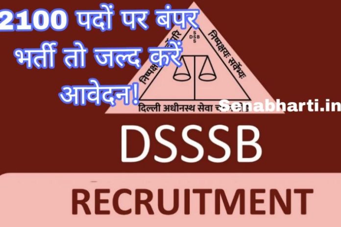 DSSSB job vacancy