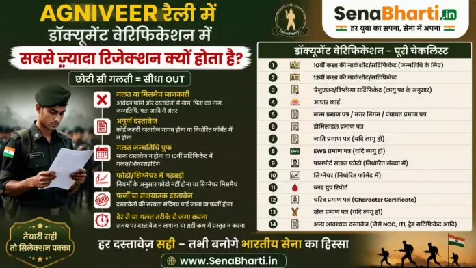 Agniveer Document Verification Rejection Reasons
