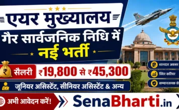 Air HQ Non Public Funds Bharti 2026: ऑफलाइन फॉर्म, योग्यता व सैलरी की पूरी जानकारी Air HQ Non Public Funds Bharti
