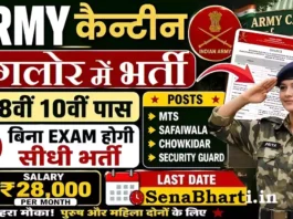 Army Canteen Bangalore Bharti