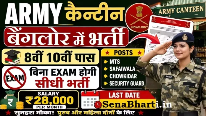 Army Canteen Bangalore Bharti