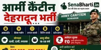 Army Canteen Dehradun Bharti