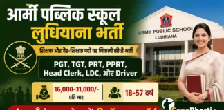 Army Public School Ludhiana Bharti