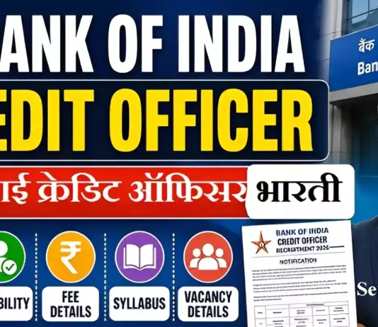 BOI Credit Officer Bharti