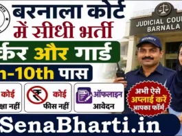 Barnala Court Worker and Guard Bharti