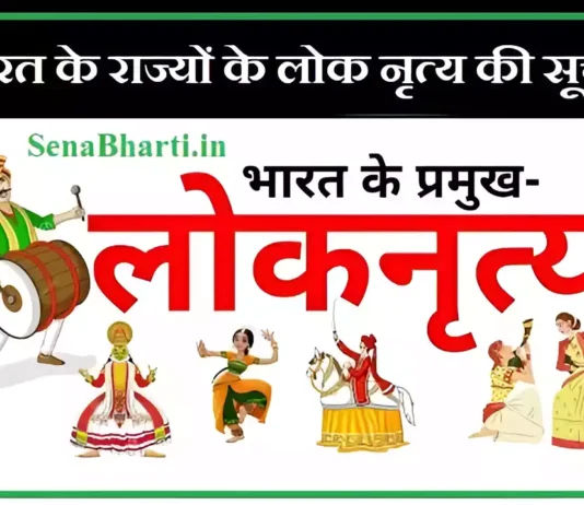 Bharat ke Lok Nritya folk dance of india state wise भारत के प्रमुख लोक नृत्य