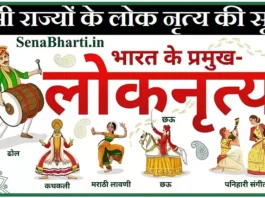 Bharat ke Lok Nritya folk dance of india state wise भारत के प्रमुख लोक नृत्य