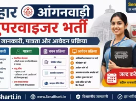 Bihar Anganwadi Supervisor Bharti