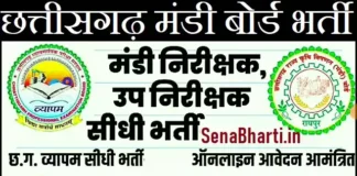CG Vyapam Mandi Board Recruitment