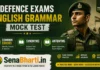 Defence Exams English Grammar Mock Test