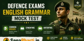 Defence Exams English Grammar Mock Test