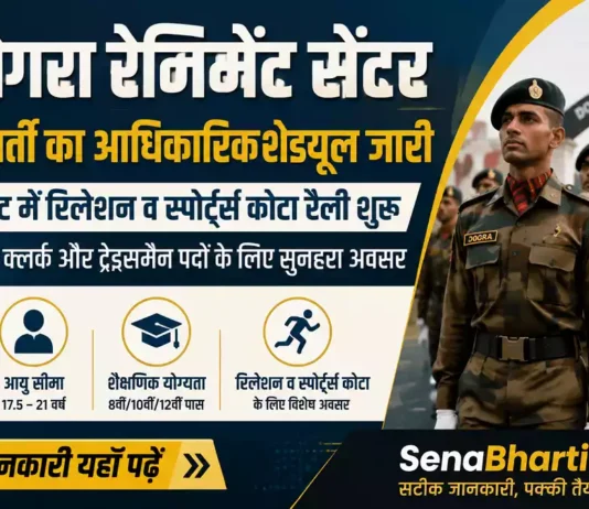 Dogra Regiment Centre Relation Bharti
