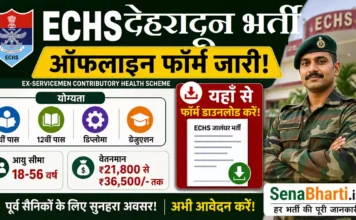 ECHS Dehradun Bharti 2026: 8वीं, 10वीं पास और ग्रेजुएट के लिए सीधी भर्ती, ऑफलाइन फॉर्म शुरू ECHS Dehradun Bharti