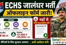 ECHS Jalandhar Bharti 2026: ऑफलाइन फॉर्म जारी, योग्यता 5वीं से डिप्लोमा, यहाँ से डाउनलोड करें फॉर्म ECHS Jalandhar Bharti