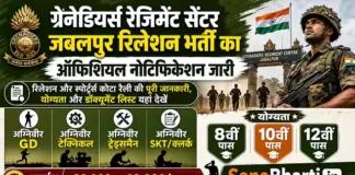 Grenadiers Regiment Centre Jabalpur Relation Bharti
