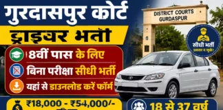 Gurdaspur Court Driver Bharti