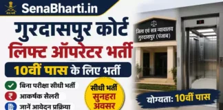 Gurdaspur Court Lift Operator Bharti