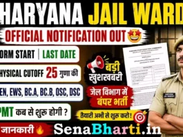 Haryana Jail Warder Bharti