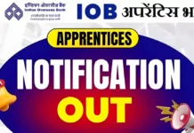 IOB Apprentice Bharti 2026: इंडियन ओवरसीज बैंक में 750 पदों पर बंपर भर्ती, ऐसे करें ऑनलाइन आवेदन IOB Apprentice Bharti