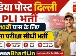 India Post Delhi PLI Bharti
