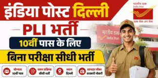 India Post Delhi PLI Bharti