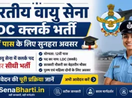 Indian Air Force LDC Clerk Bharti