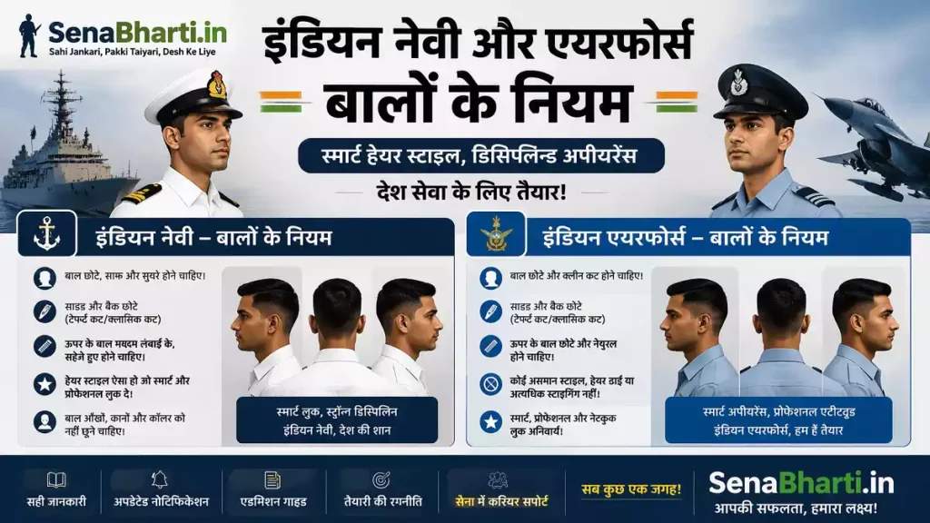 Indian Army Navy Air Force Haircut Rules 2026: तीनों सेनाओं में लड़कों को कैसे बाल चाहिए? 1 Indian Armed Forces Haircut Rules Indian Army Haircut Rules for Men