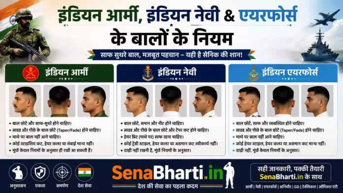 Indian Army Navy Air Force Haircut Rules