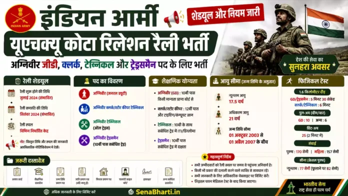 Indian Army UHQ Relation Rally Bharti