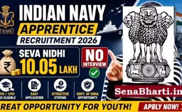 Indian Navy Apprentice Recruitment 2026: डिप्लोमा पास के लिए अग्निवीर भर्ती, यहाँ से करें ऑनलाइन अप्लाई Indian Navy Apprentice Recruitment