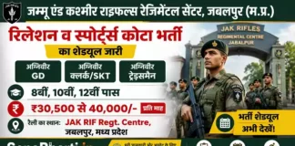 JAK Rifles Regiment Jabalpur Bharti