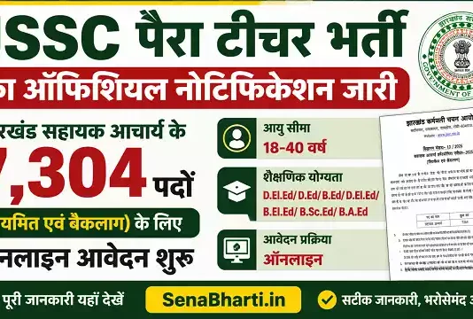 JSSC Para Teacher Bharti