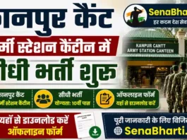 Kanpur Army Canteen Bharti