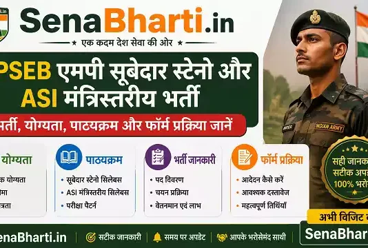MP Subedar Steno & ASI Ministerial Bharti