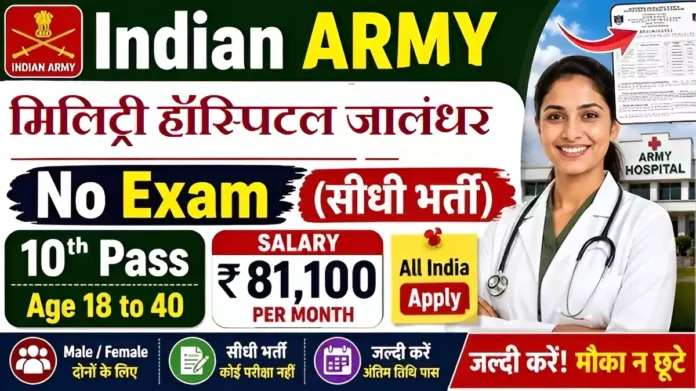 Military Hospital Jalandhar Cantt Bharti