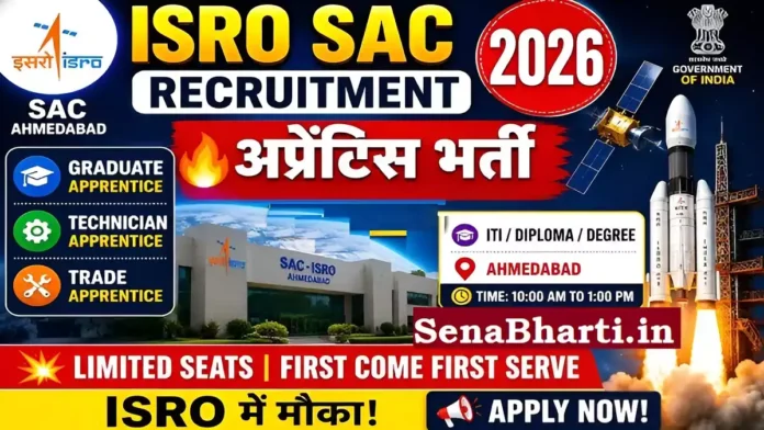 SAC ISRO Apprentice Vacancy