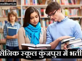 Sainik School Kunjpura Recruitment