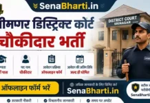 Srinagar District Court Chowkidar Bharti 2026: 10th पास ऑफलाइन फॉर्म Srinagar District Court Chowkidar Bharti
