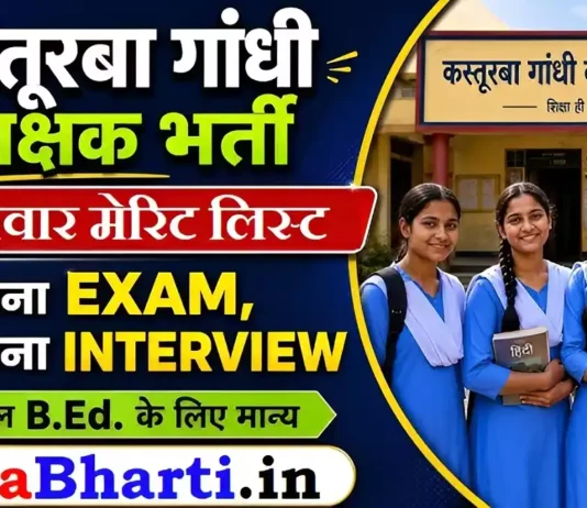 UP KGBV Merit List