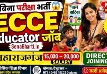 UP Maharajganj ECCE Educator Bharti 2026: सेवायोजन पोर्टल 130 पद ऑनलाइन फॉर्म UP Maharajganj ECCE Educator Bharti