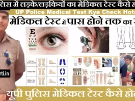 UP Police Medical Test 2026 UP Police Constable Medical Test 2026