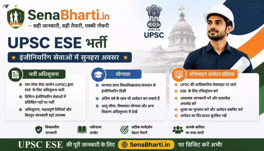 UPSC ESE Bharti 2027: भर्ती अधिसूचना, योग्यता व ऑनलाइन आवेदन प्रक्रिया 1 UPSC Engineering Services Online Form