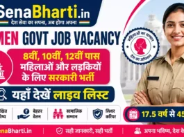 Women Govt Job Vacancy