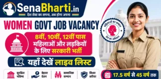 Women Govt Job Vacancy